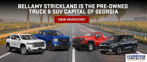 Bellamy strickland - Bellamy Strickland Chevrolet Buick GMC 145 Industrial Blvd McDonough, GA 30253. Get Dealership Info; Toggle navigation. Research; New Chevy; Used; Cars Under $10k ... 